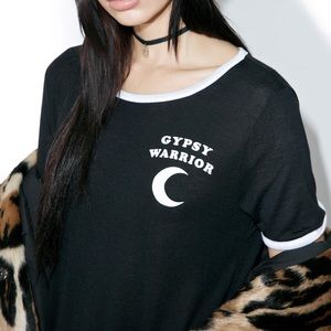 HEAD WITCH RINGER TEE Dolls Kill/Gypsy Warrior L